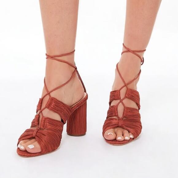 Loeffler Randall Teresa Lace Up Sandal Size 10 - Picture 8 of 9